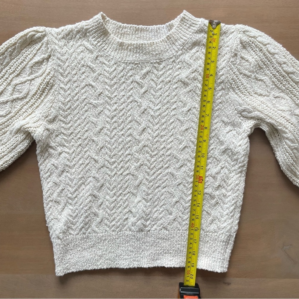 Free People Cream Cable Knit Sweater - Picture 5 of 7